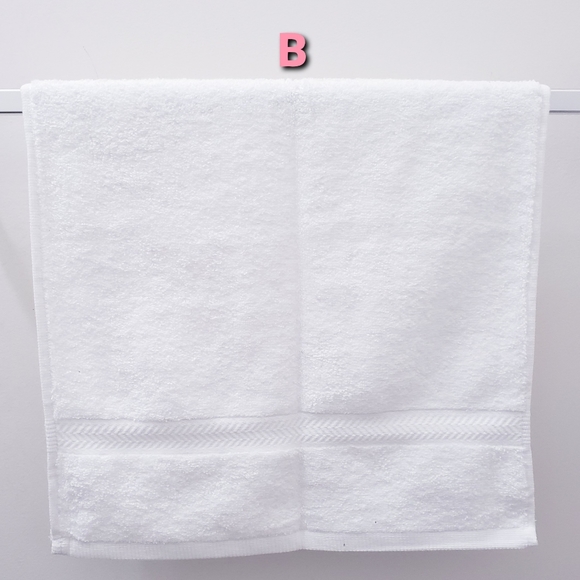 #9137 ●NEW! Aqua, White or Navy Hang'N'Snap Towel *Select snap - Picture 11 of 16